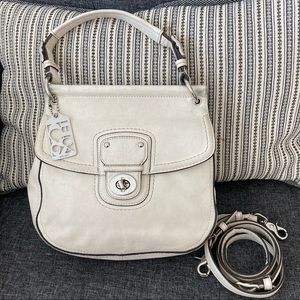 Coach 70th Anniversary Limited Edition Bone Willis Leather Crossbody
